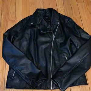 Black Faux Leather Jacket